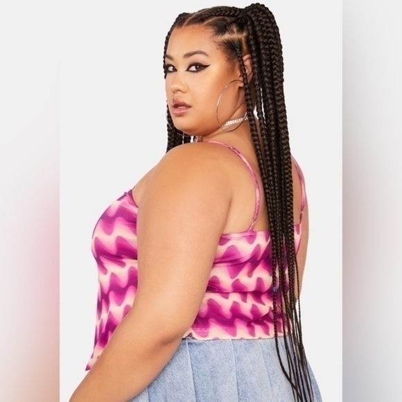 Wink Gal Bend the Rules cutout top size 2X purple - Picture 3 of 6